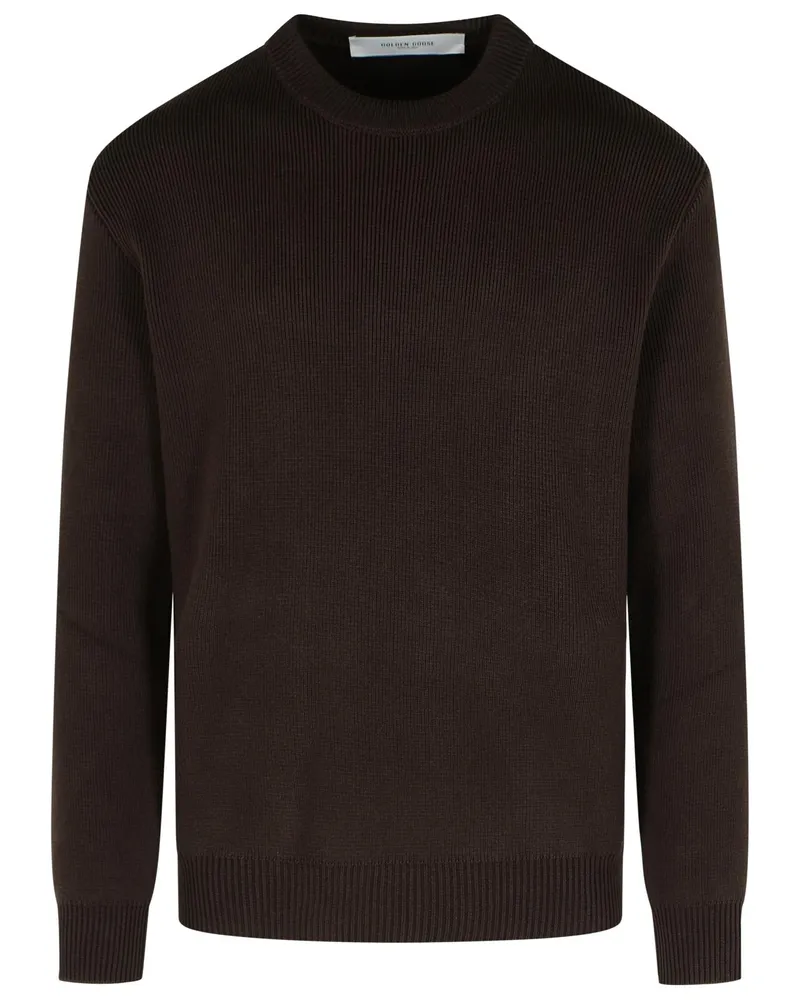 Golden Goose Goldener Gänsebraun Baumwollpullover Brown