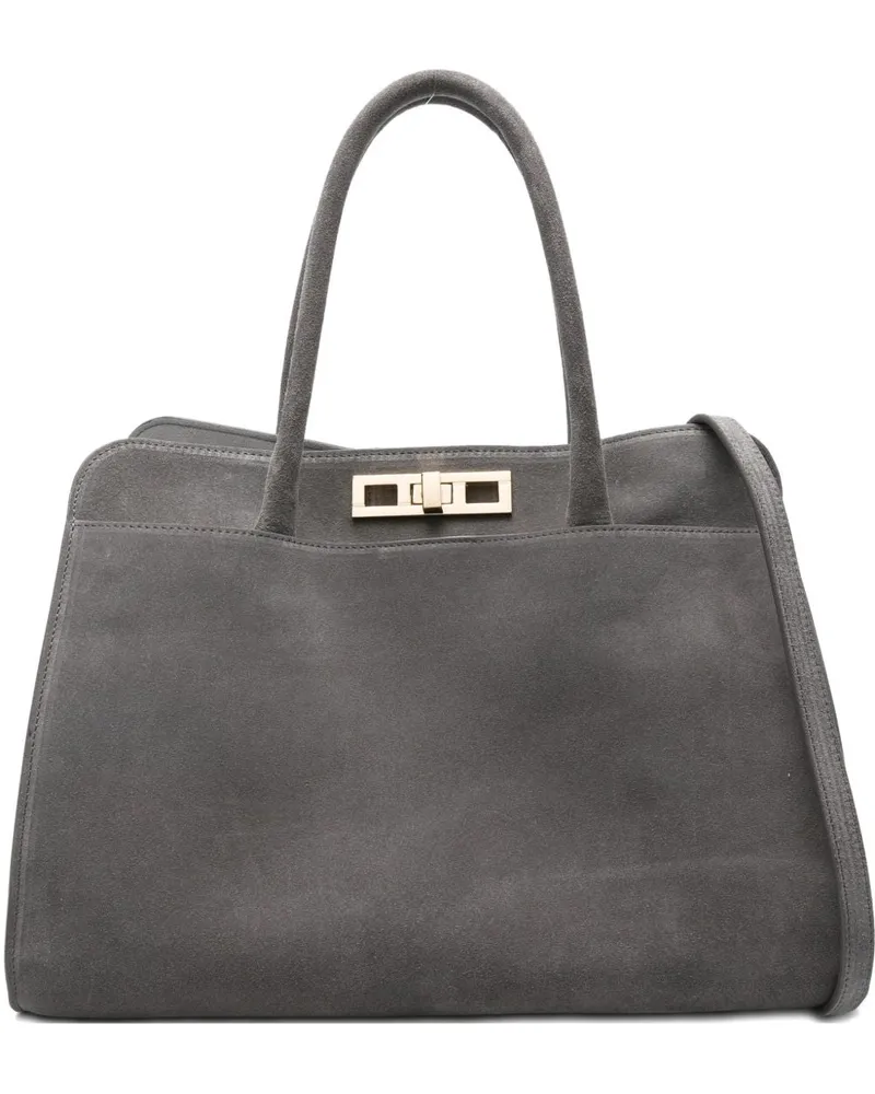 Fabiana Filippi Wildleder Ledertasche Grey