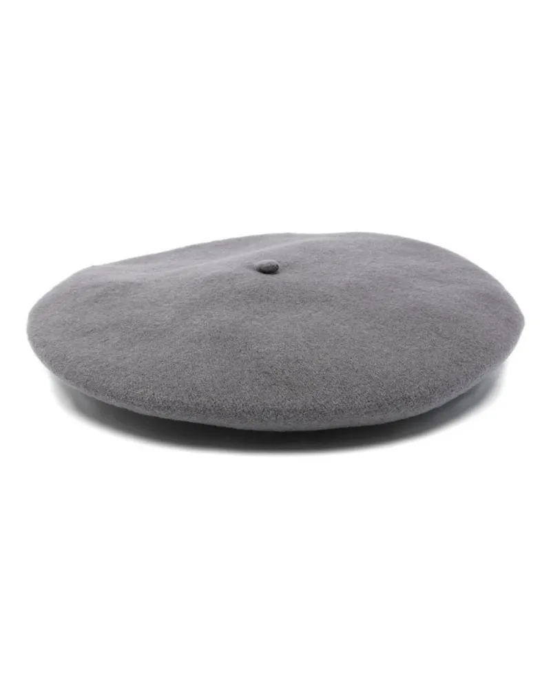 Emporio Armani Wolle Baskenhut Grey