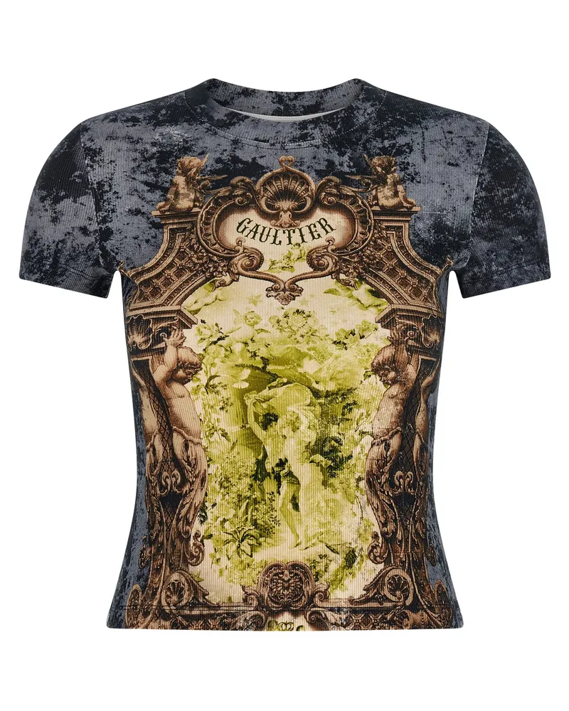 Jean Paul Gaultier das Blau MÉdaillon 'T -Shirt Multicolor