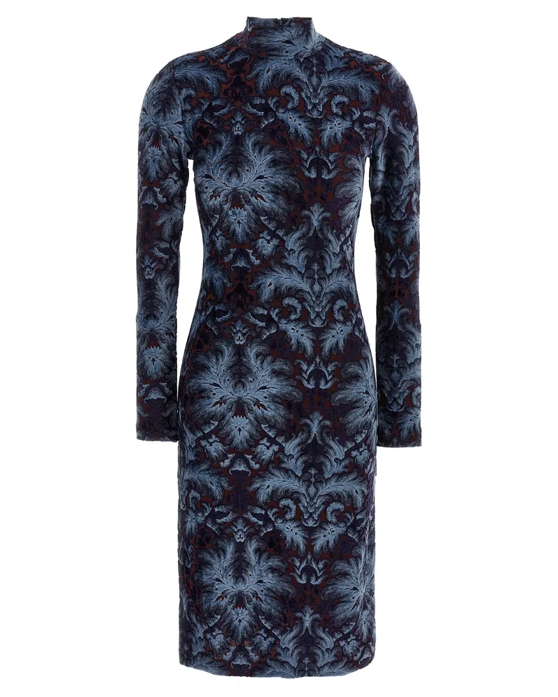 Etro Chenille Kleid Multicolor