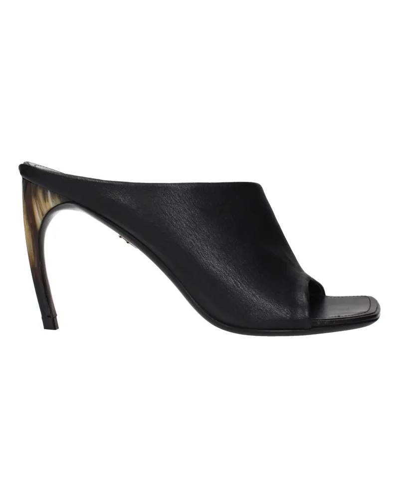 Ferragamo Nymphe Damens Sandalen aus schwarzem Leder -