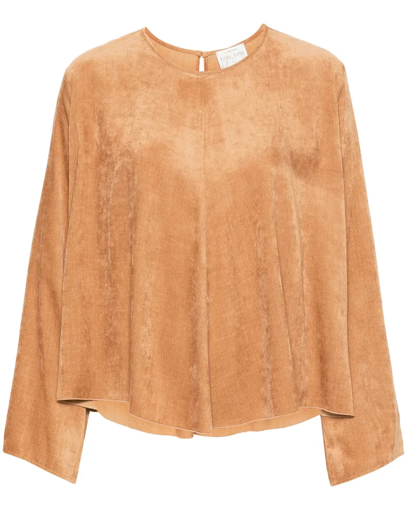 forte_forte Starke matte Corduroi Langarmes Top 
