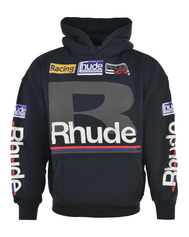 RHUDE Sweatshirt aus Baumwolle Black