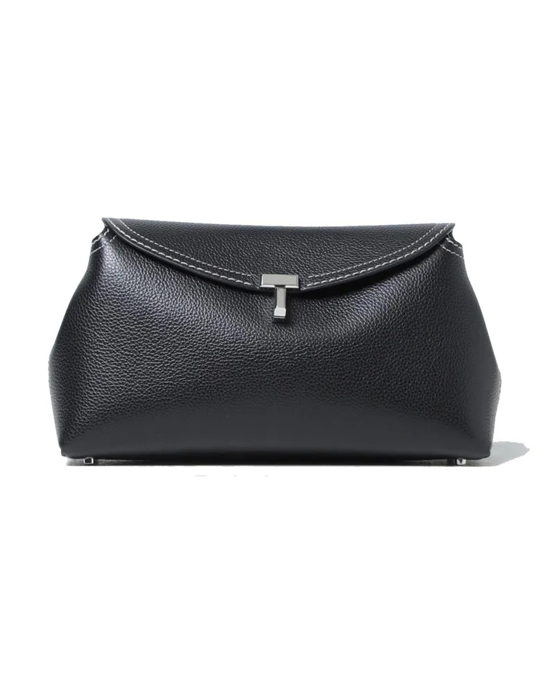 Totême Toteme T Lock Clutch -Tasche Brown