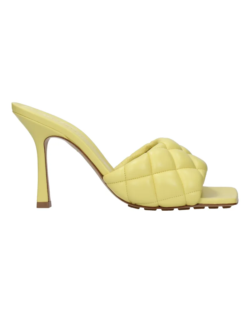 Bottega Veneta Sandalen Frauen Leder Gelb/Zitrone -