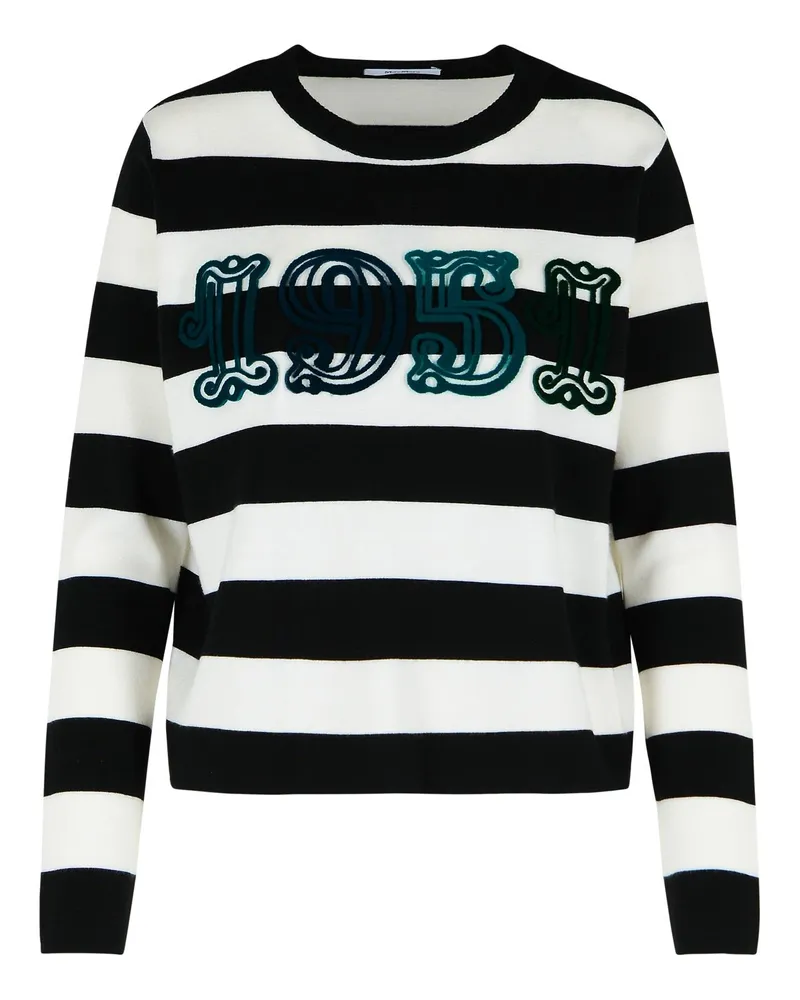 Max Mara Viterbo' Zwei -Ton -Virgin -Wollpullover Multicolor