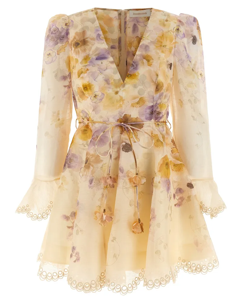 Zimmermann Memento gestickt' Kleid Multicolor