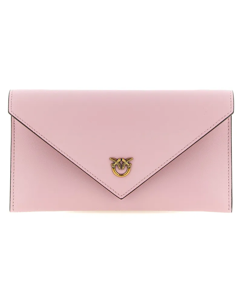 Pinko Flat Mini“-Geldbörse mit Kette Pink