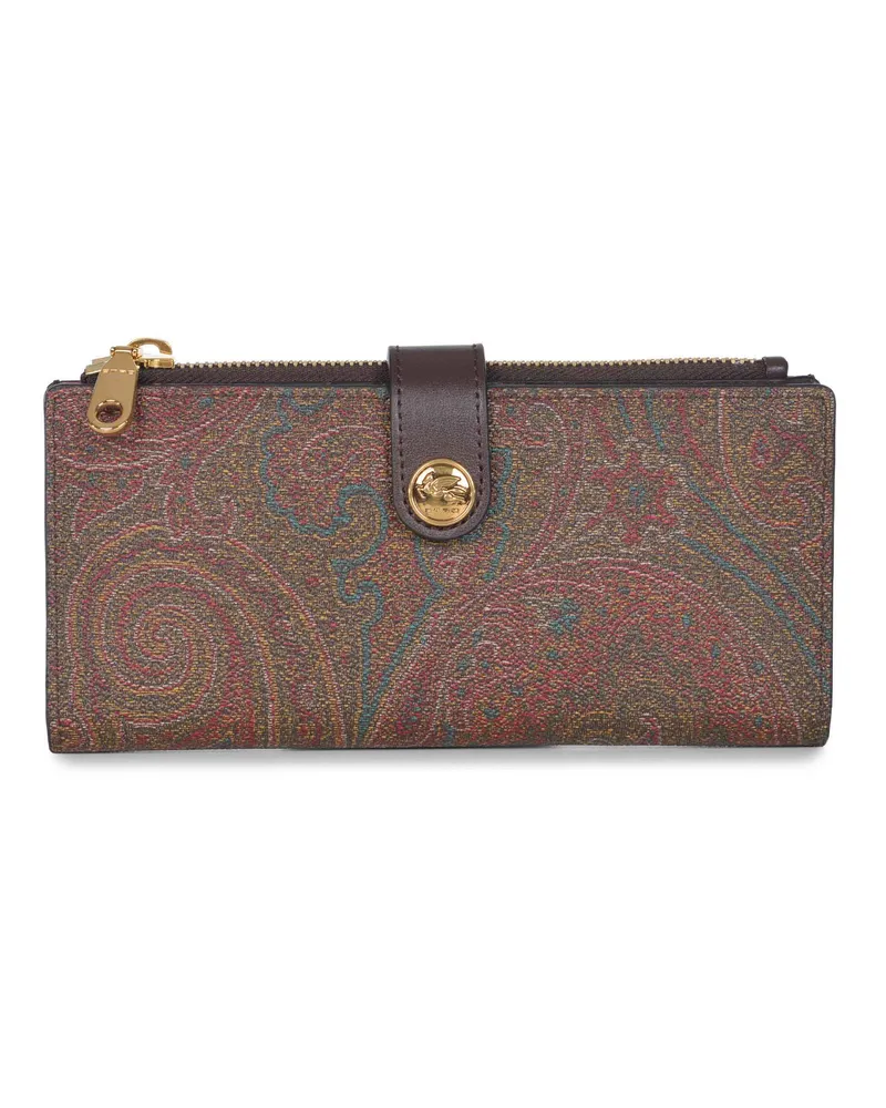 Etro Brieftasche in Paisley Leder Paisley