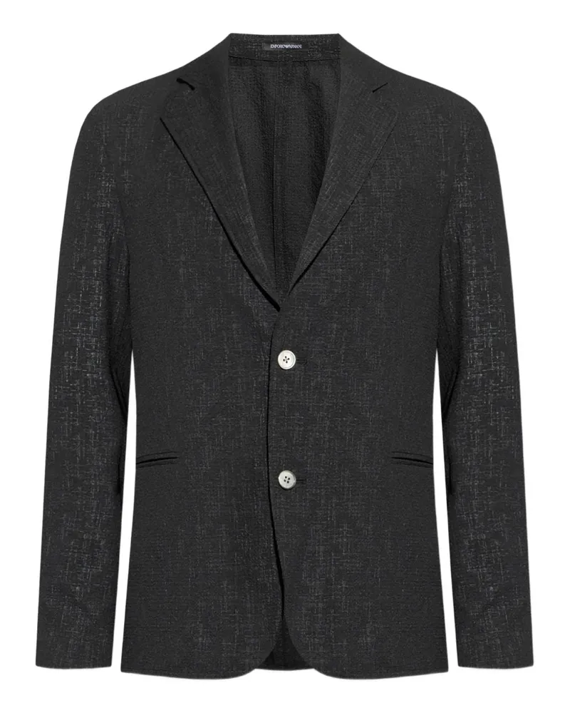 Emporio Armani Single Breasted Blazerjacke Black