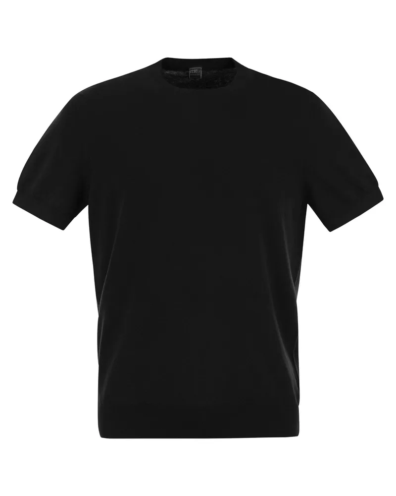 Fedeli Baumwoll -T -Shirt Black