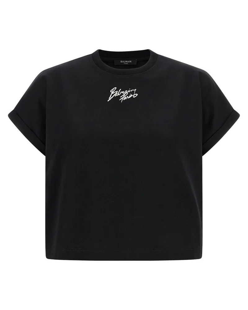 Balmain kurzes T-Shirt Black