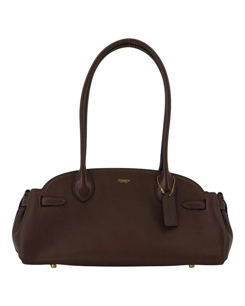 Coach Empire Carryall 34 Umhängetasche  Leder braun Braun