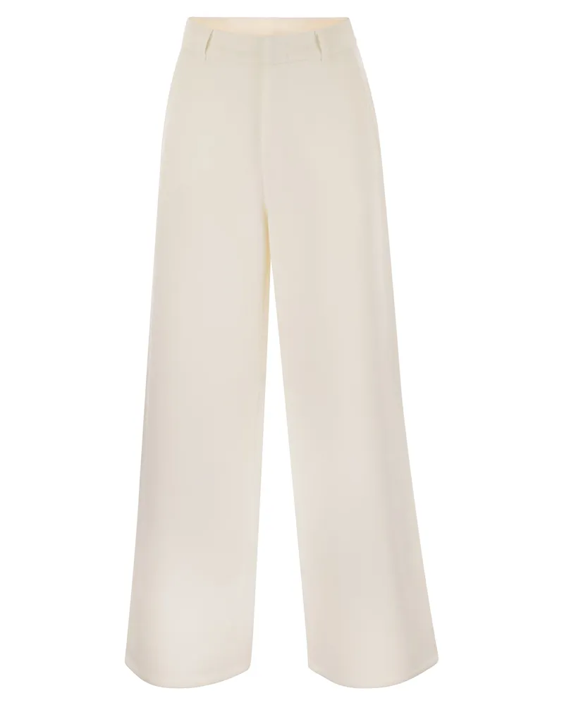 Max Mara Merlot Trikothose White