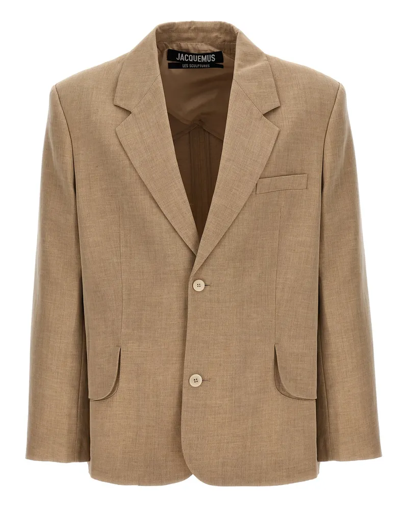 Jacquemus La Veste Titolo' Blazer Beige