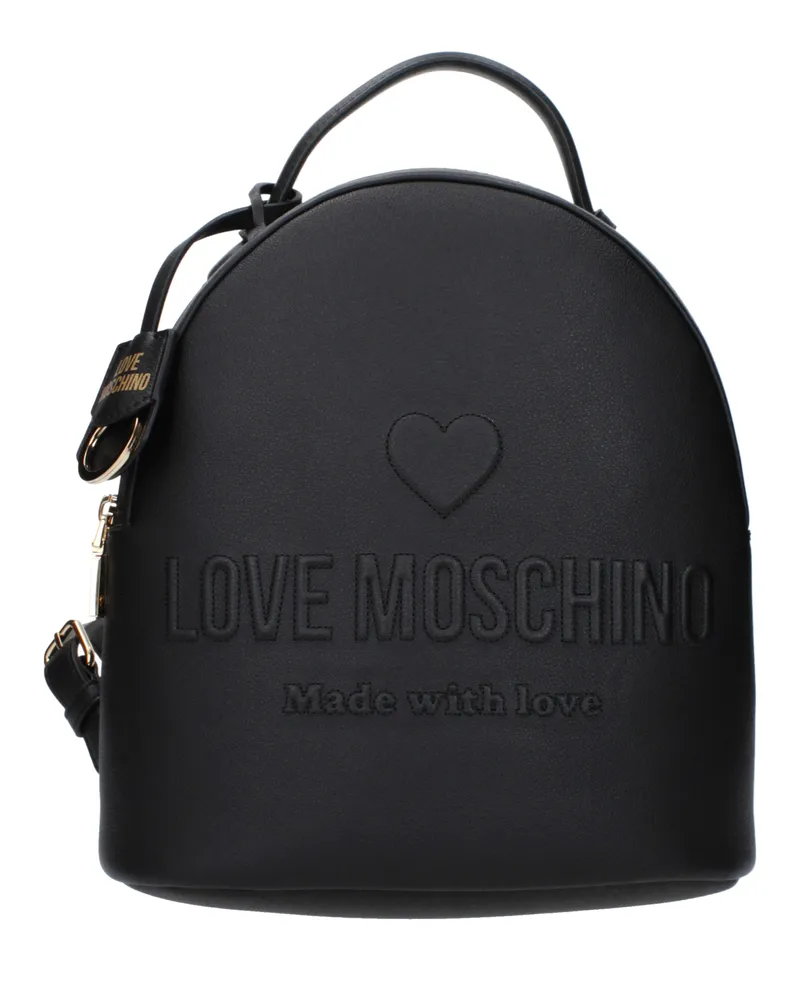 Moschino Rucksäcke und Beutel Damen Polyurethan Schwarz -
