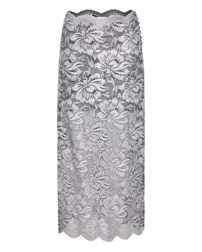 Paco Rabanne florale Midi -Rock V912