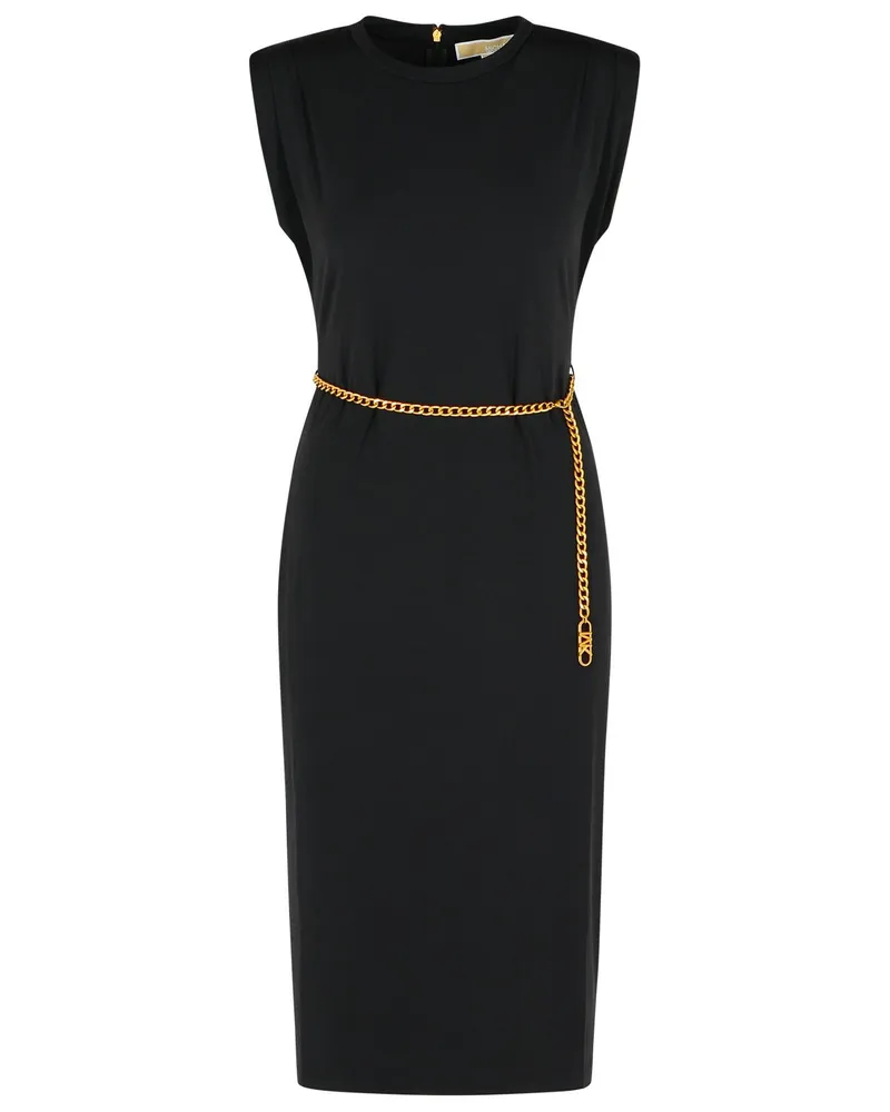 Michael Kors Black Polyester Mischkleid Black