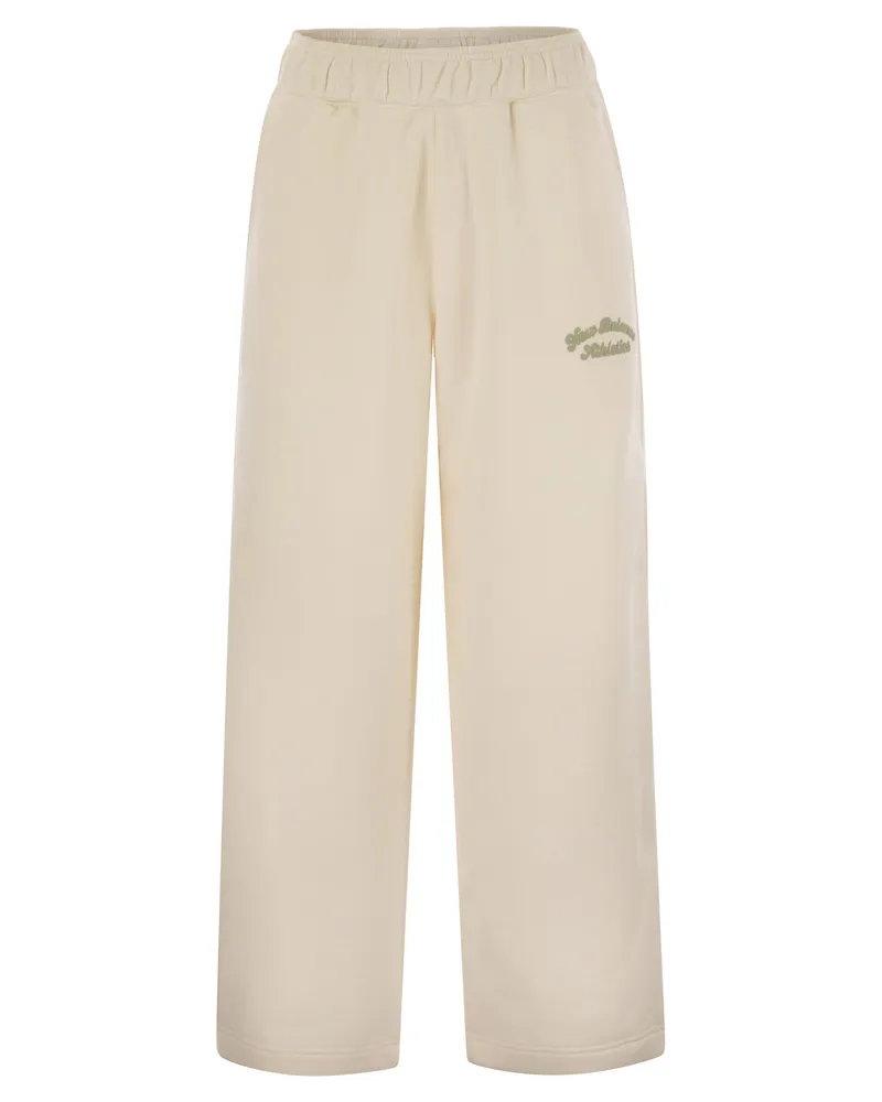 New Balance Neues Gleichgewicht Fleece -Hosen mit Logo Cream