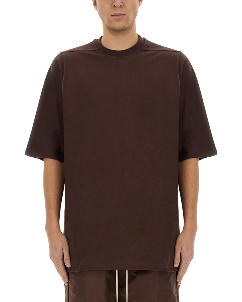 Rick Owens Jumbo" T -Shirt Brown