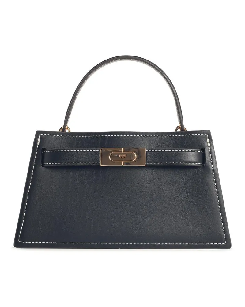 Tory Burch Minitasche „Petite Lee Radziwill“ aus schwarzem Lear Black