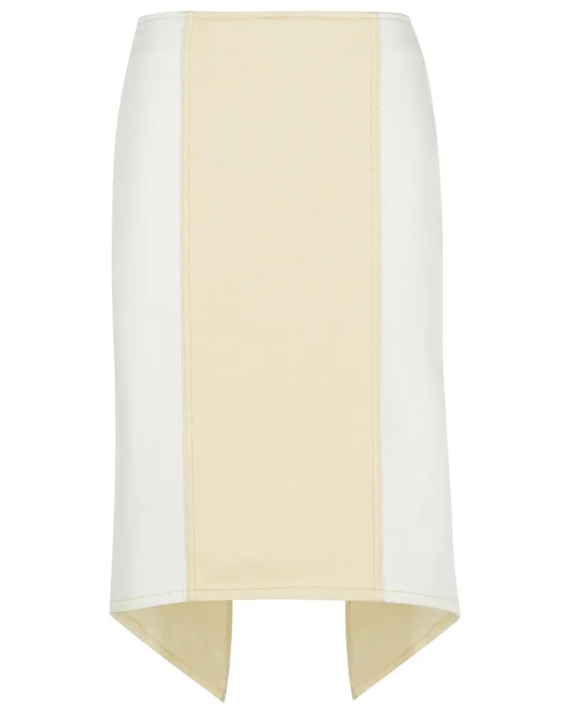 J.W.Anderson JW Anderson 'geschichtete' weiße Baumwollrock White