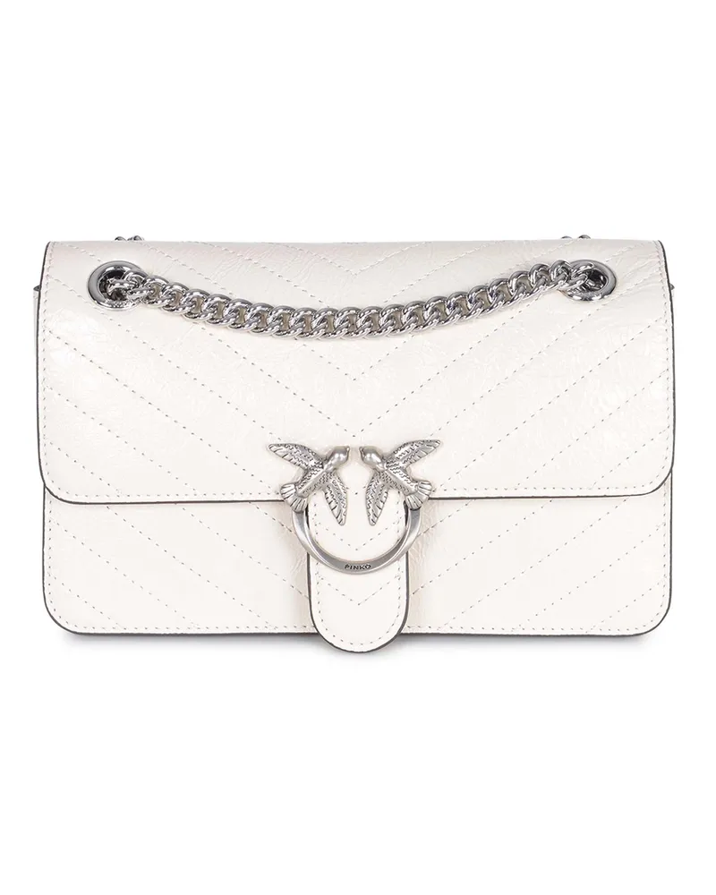 Pinko Bag "Love One Light Classic" aus Nappa -Leder White