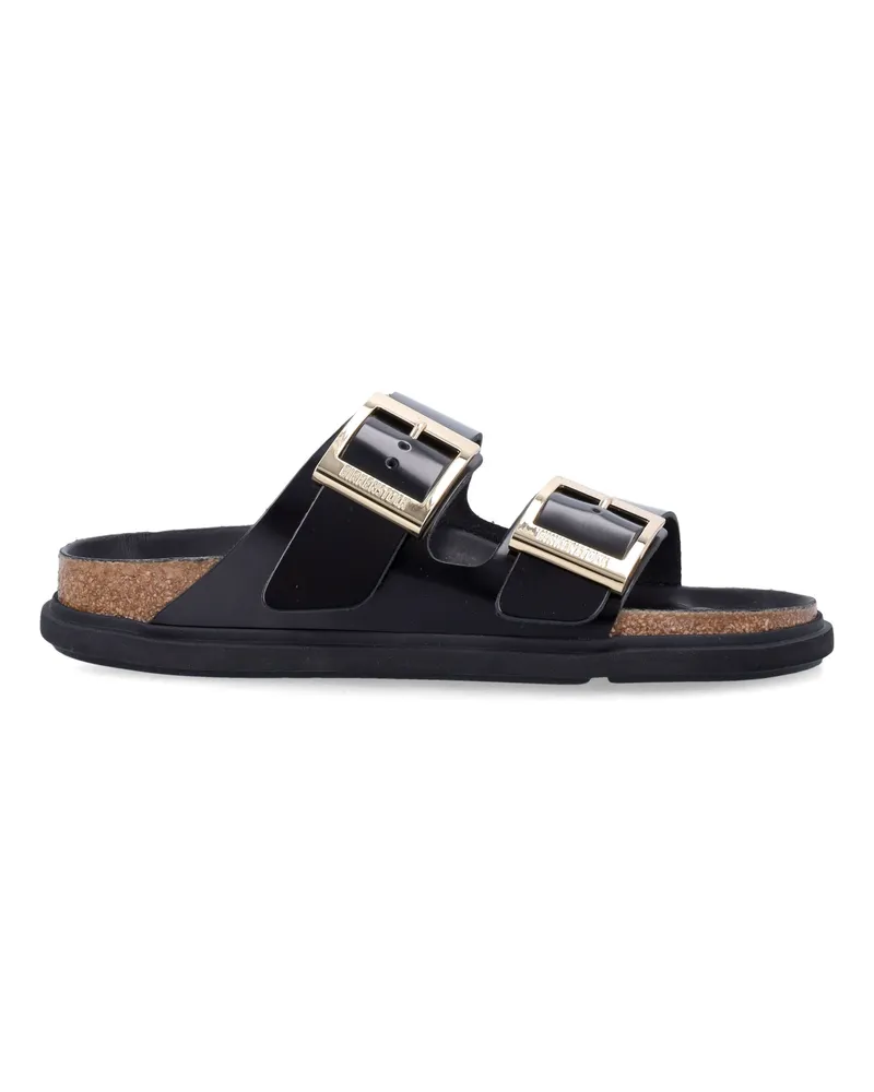 Birkenstock flache Schuhe schwarz Black