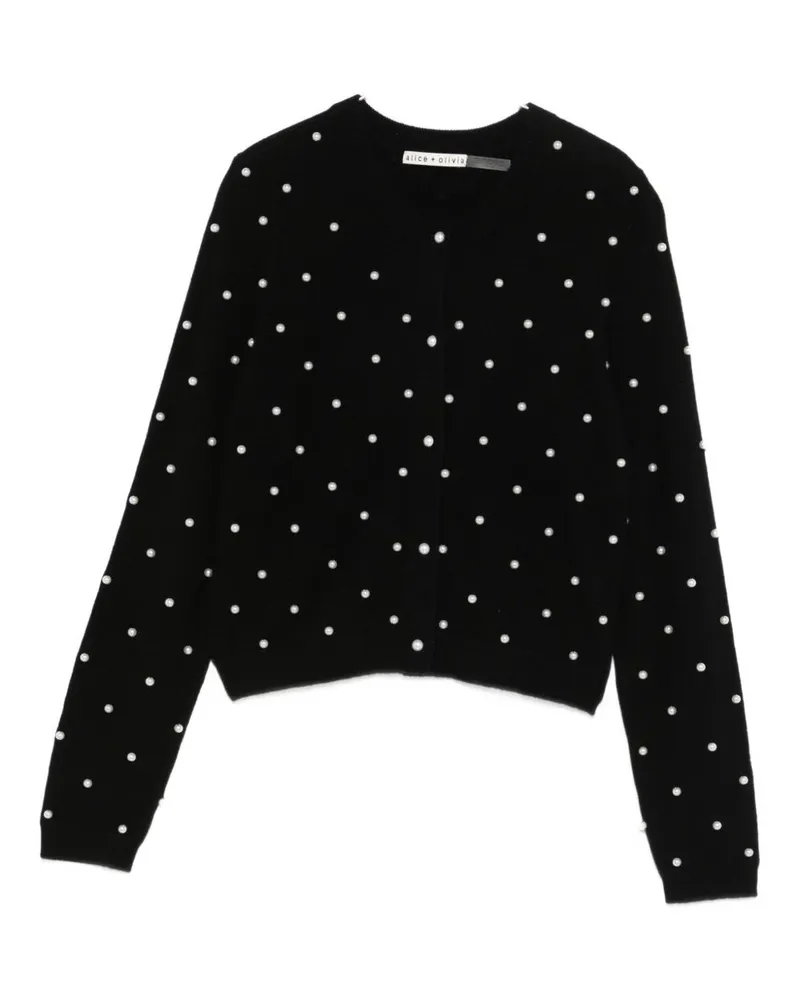 Alice + Olivia Dollie Kaschmir-Cardigan Black