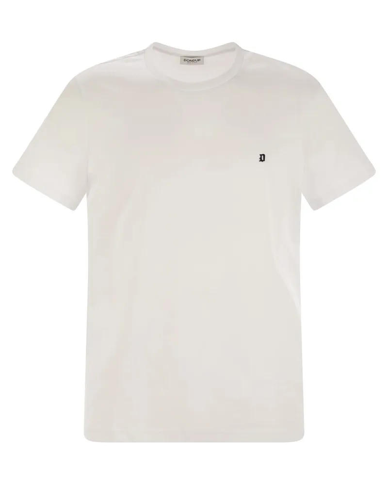 Dondup Baumwoll -T -Shirt mit Logo White