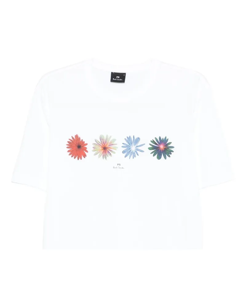 Paul Smith bedrucktes T-Shirt aus Bio-Baumwolle White