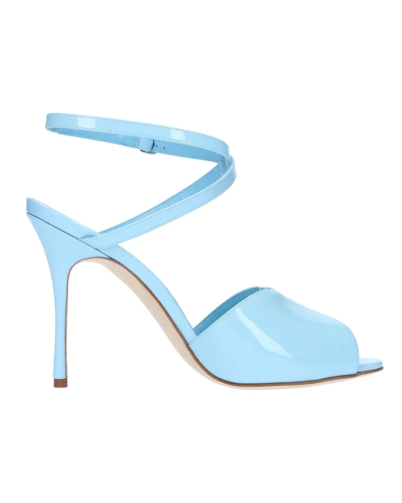 Manolo Blahnik Hourani 105 Sandalen Blau