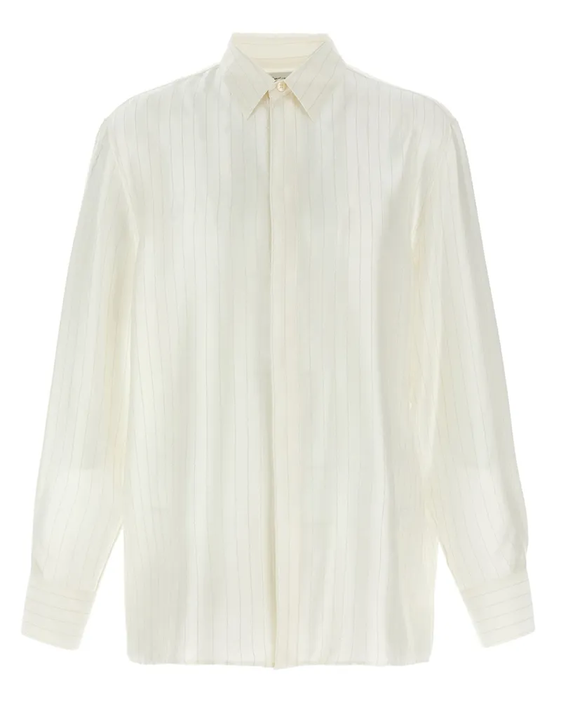 Saint Laurent Gestreiftes Hemd von White