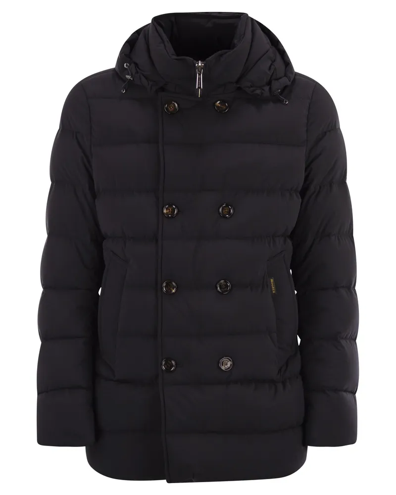 MOORER Florio KN Doppelbuastte Jacke nach unten Night