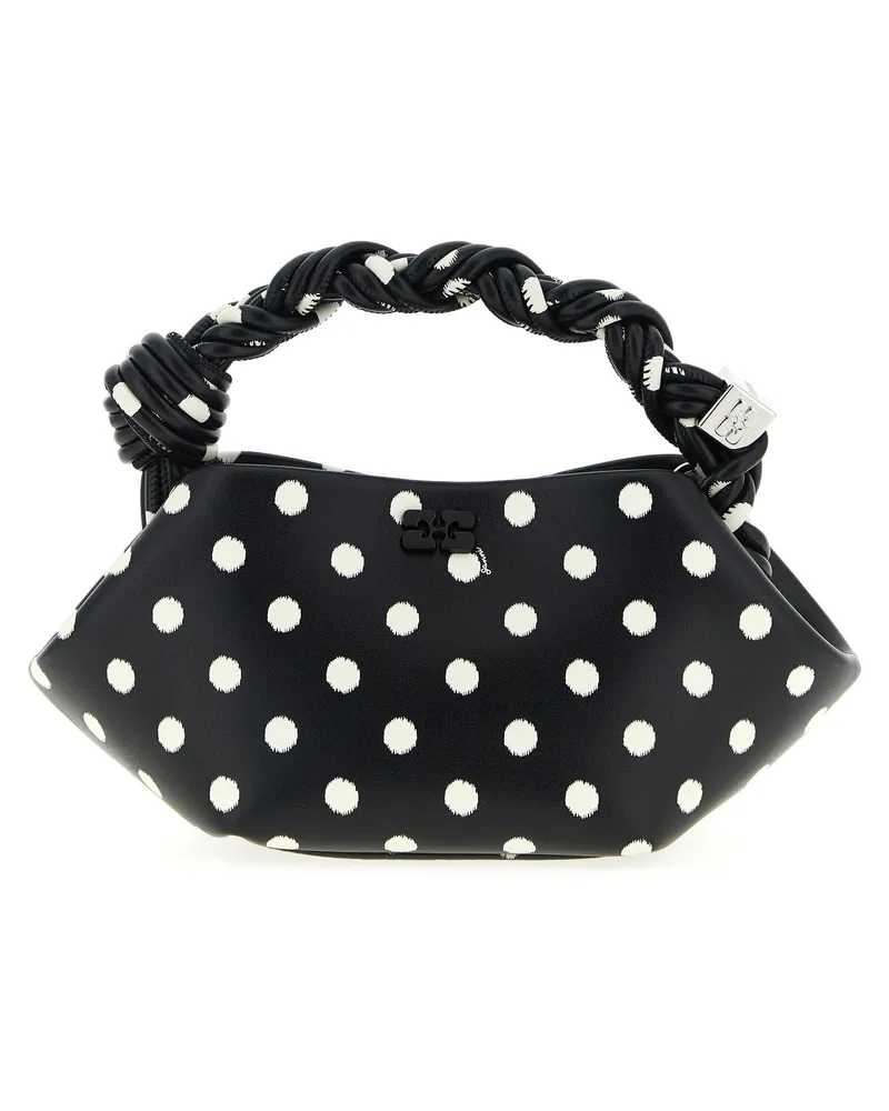 Ganni Mini-Handtasche „Polka Dot Bou Black