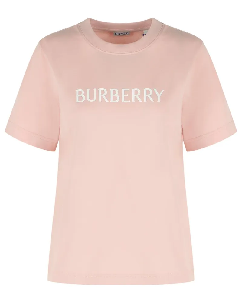 Burberry Rosa Baumwoll-T-Shirt „Frankie“ von Pink