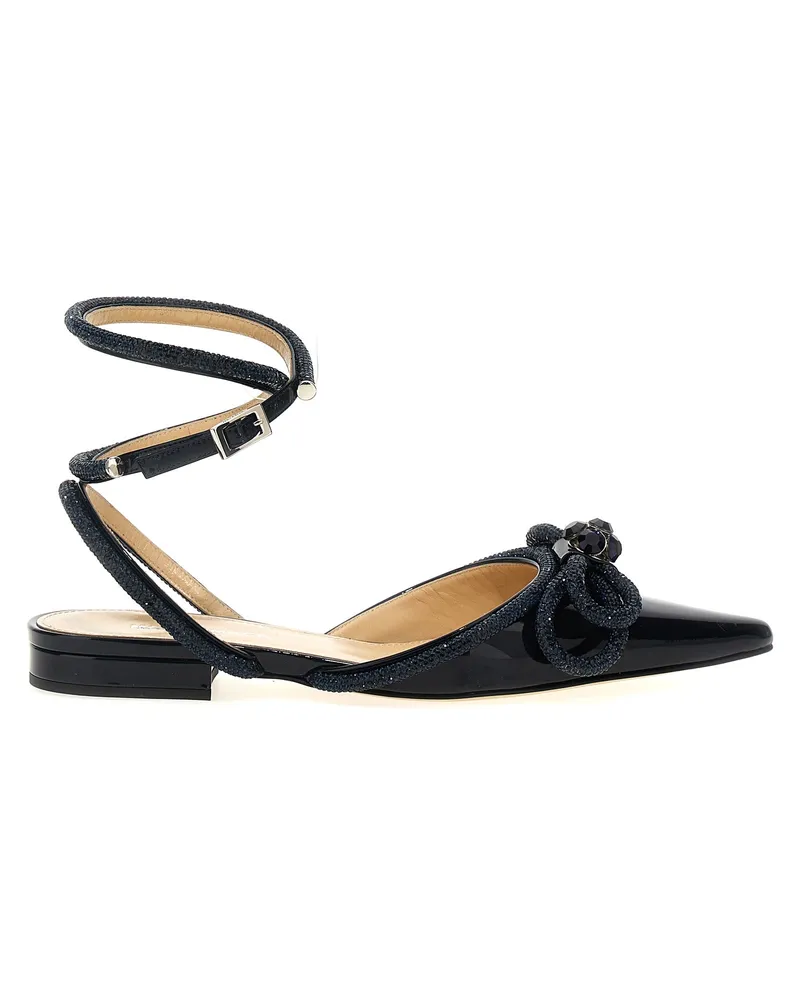 Mach & Mach Double Bow' Ballet Flats Flats Blue