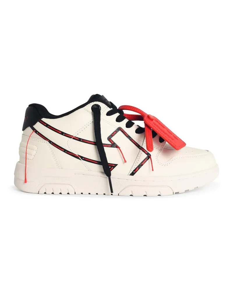 OFF-WHITE White 'ooo gedruckter und genähter Pfeil' Turnschuhe White