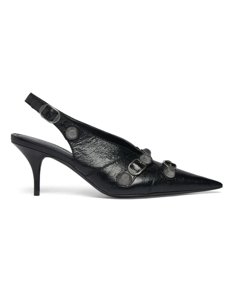 Balenciaga Cagole Slingback Pumps Schwarz