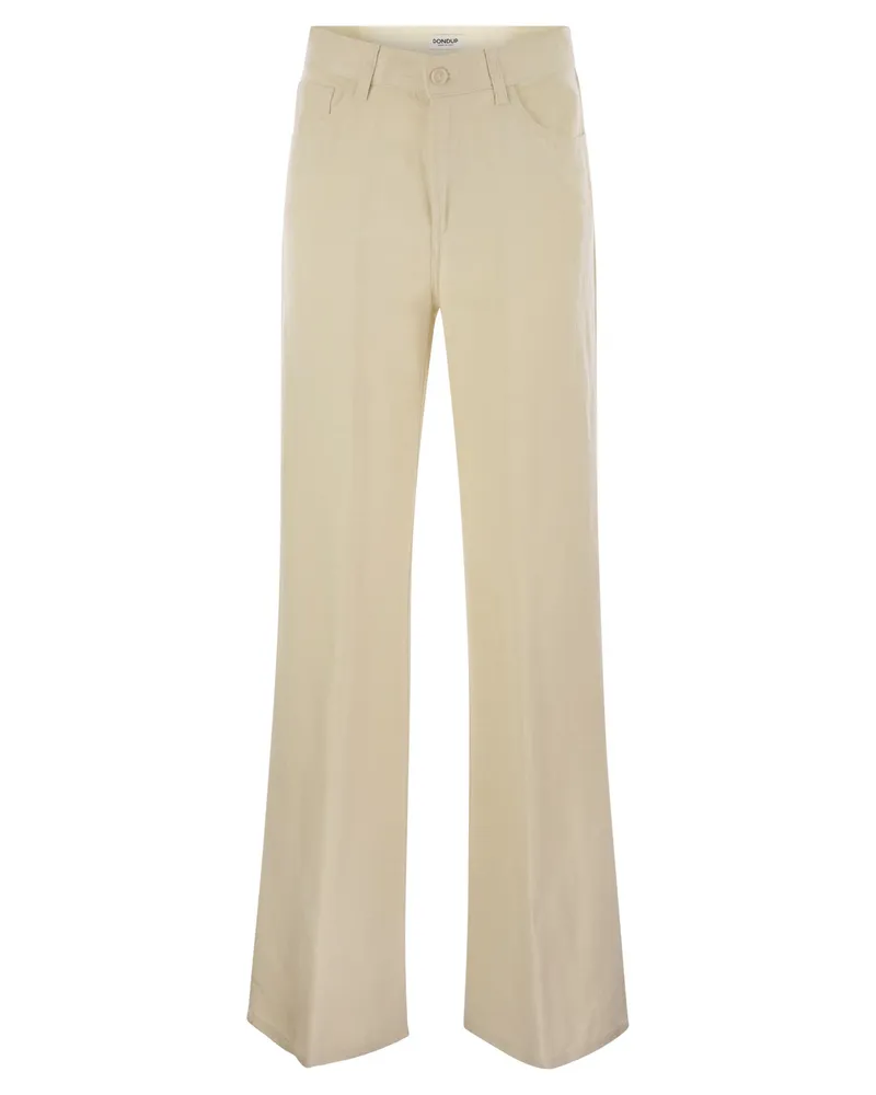 Dondup BERBER FÜNF FÜNFEN Weitbeinhose Milk