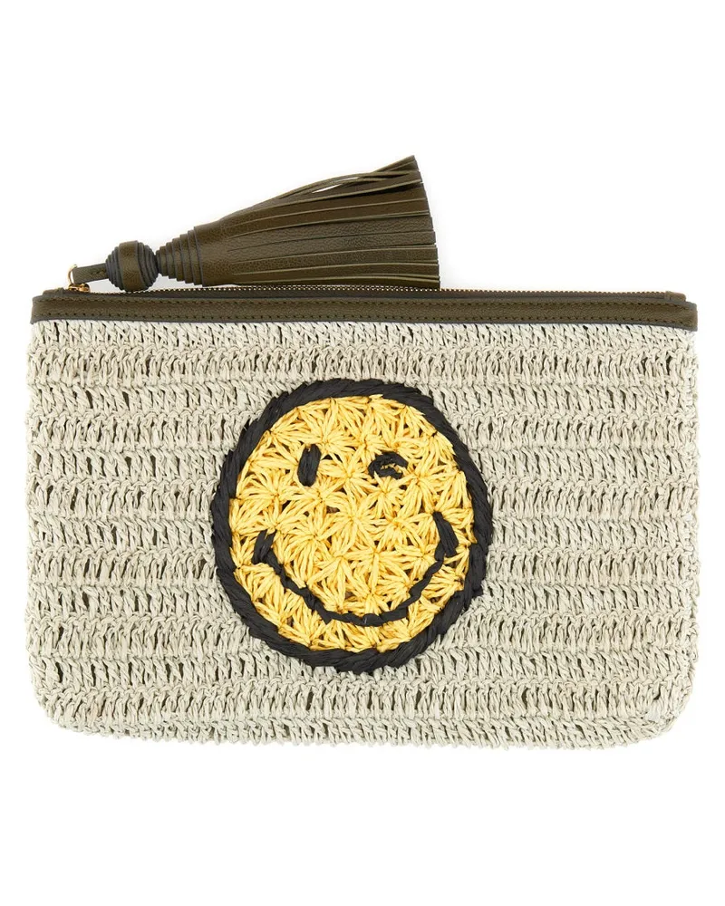 Anya Hindmarch Clutch -Tasche "Wink Beige