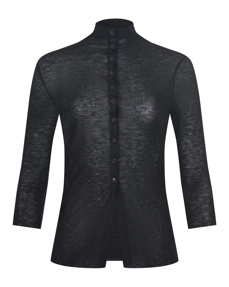ALYSI Pullover aus schwarzer Wollmischung Black