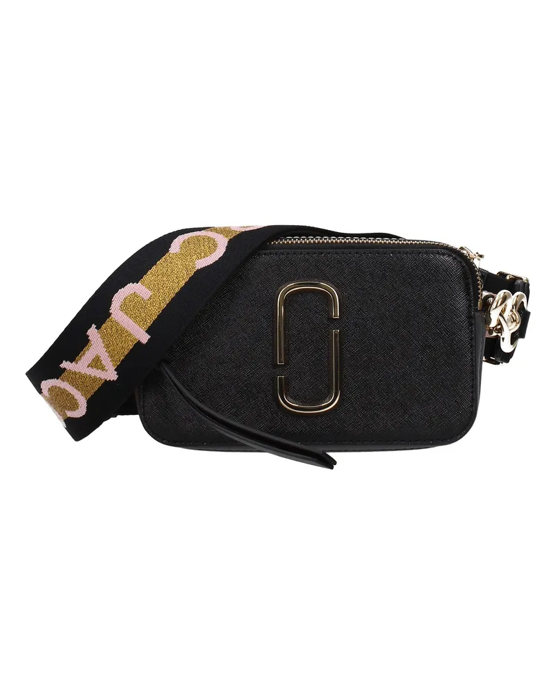 Marc Jacobs Damens Umhängetasche Leder Schwarz/Gold -