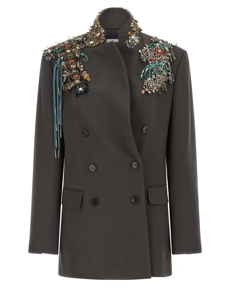 Dries van Noten Bafya“-Blazer Gray