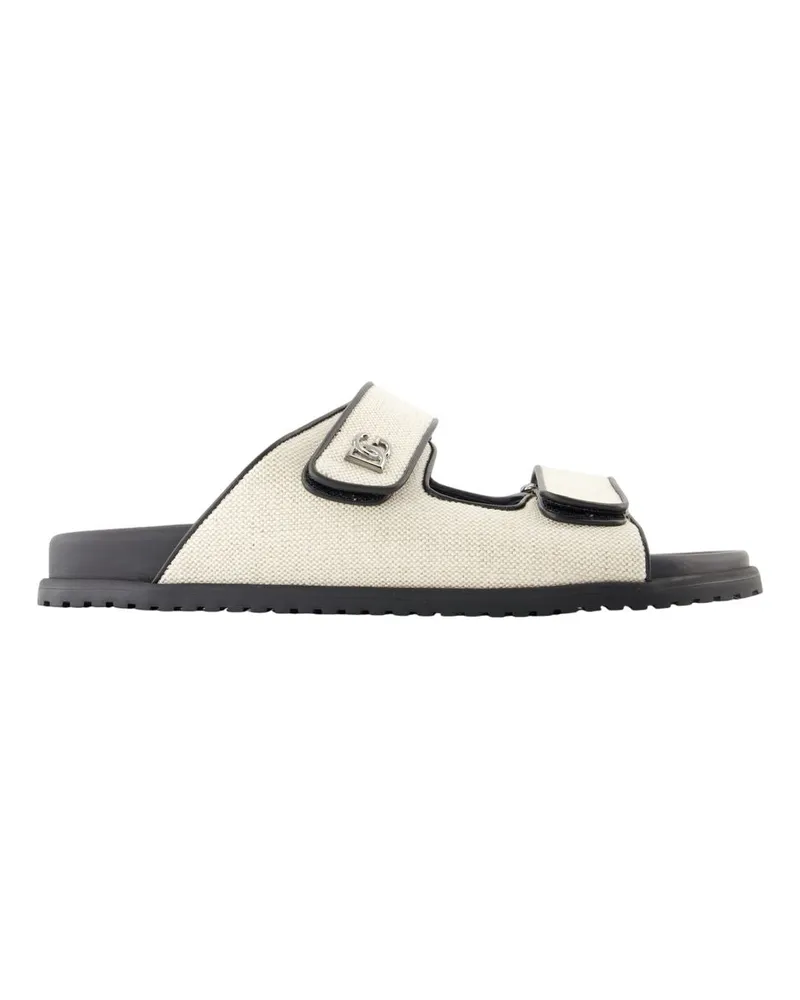 Dolce & Gabbana Lässige Sandalen  Baumwoll weiß White
