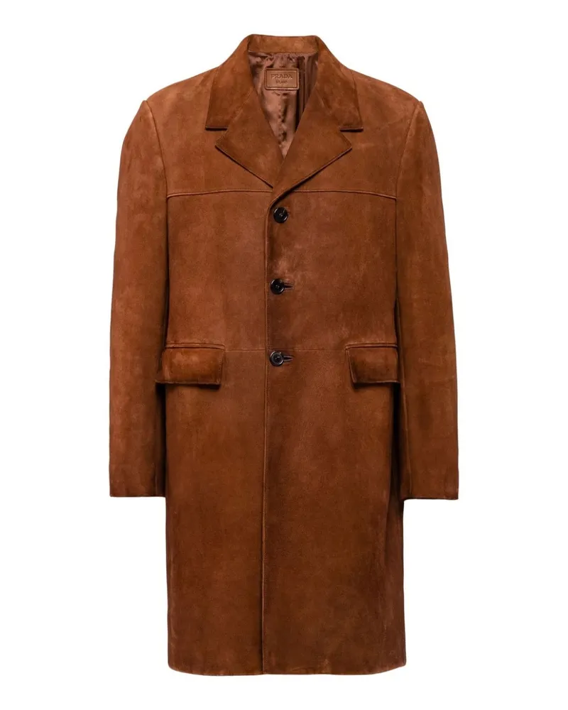 Prada Ledermantel Brown