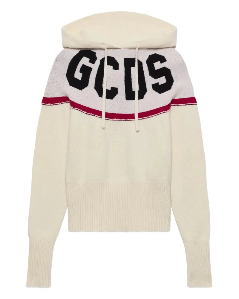 GCDS Kapuzenpullover Bone