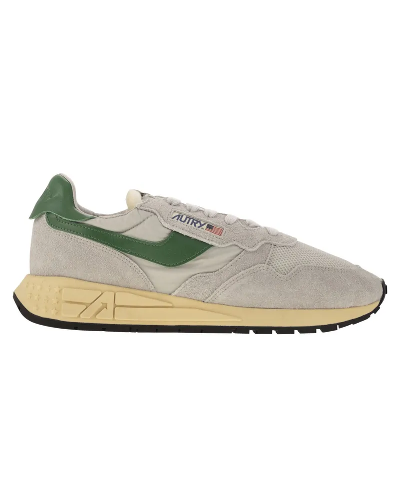 AUTRY Reelwind Wildleder und Technical Textile Trainer Grey