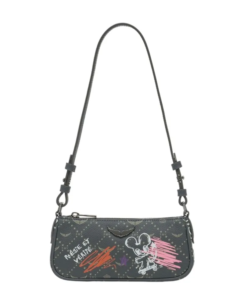 Zadig & Voltaire Z Pocket Umhängetasche  Synthetik Mehrfarbig Mehrfarbig